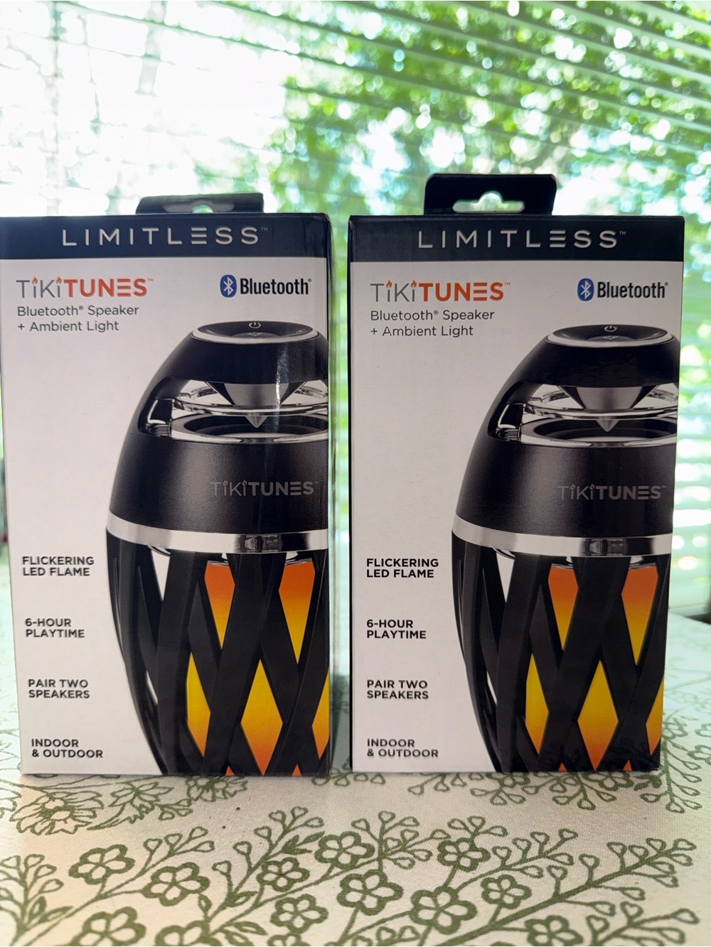 Limitless TikiTunes Bluetooth Speakers - TWO PAIRABLE SPEAKERS